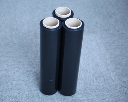 浙江50cm黑色PVC纏繞膜拉伸膜生產廠家通過ROHS認證實體工廠